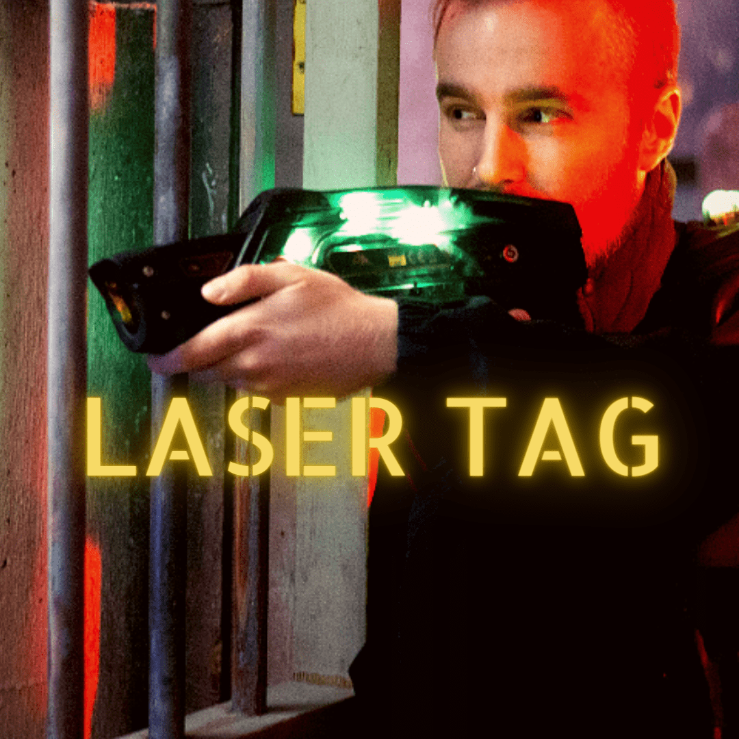 Laser tag in a Bunker themed arena Laser tag in a Bunker themed arena